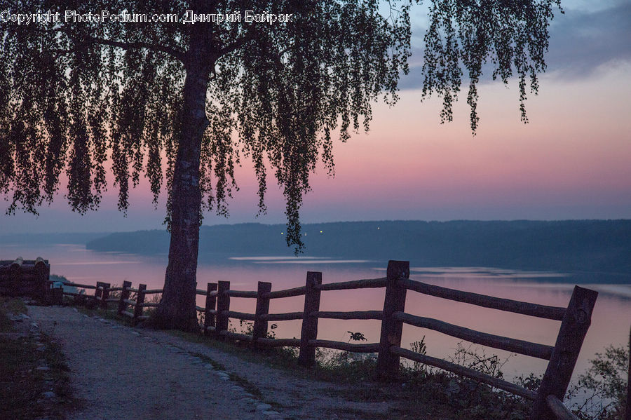 Fence, Bench, Dock, Landing, Pier