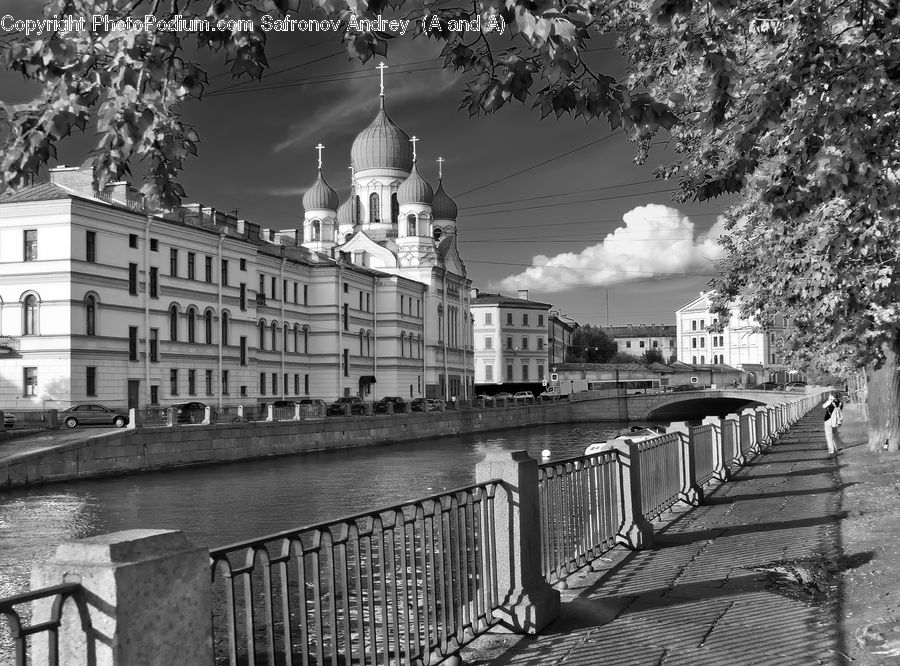 Architecture, Cathedral, Church, Worship, Canal, Outdoors, River