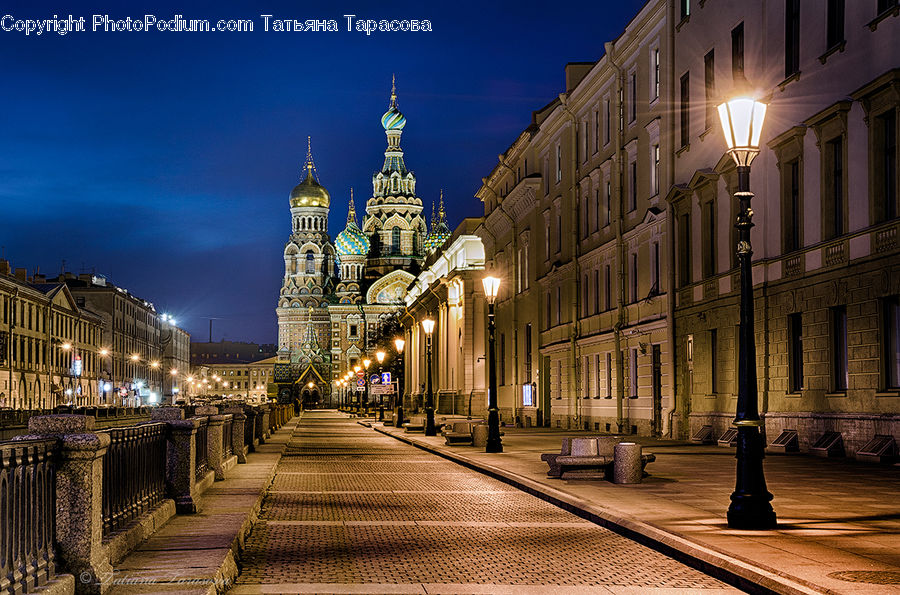 Architecture, Downtown, Plaza, Town Square, Building, Road, Street