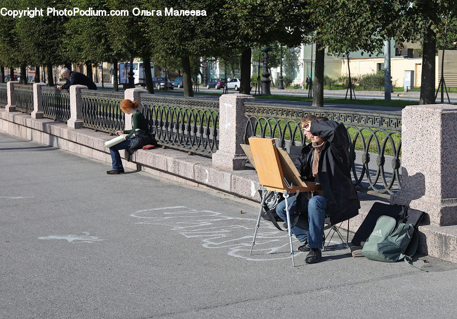 People, Person, Human, Bench, Chair, Furniture, Segway