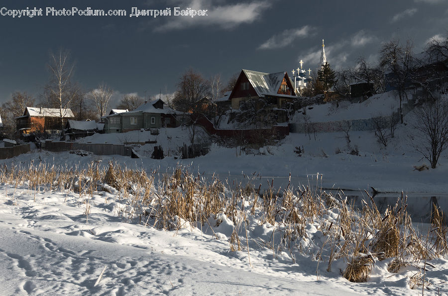 Ice, Outdoors, Snow, Cabin, Hut, Rural, Shack