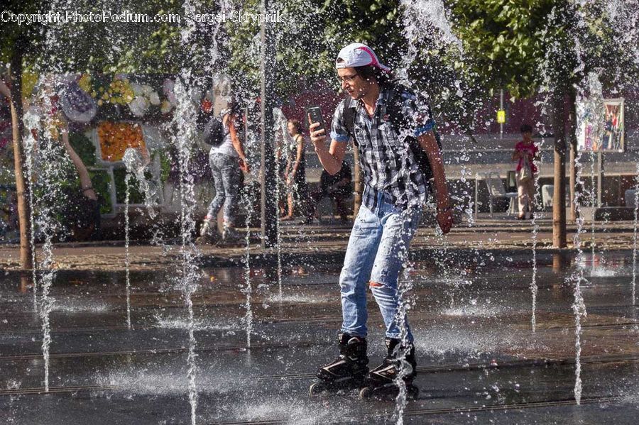 Human, People, Person, Fountain, Water, Outdoors, Portrait