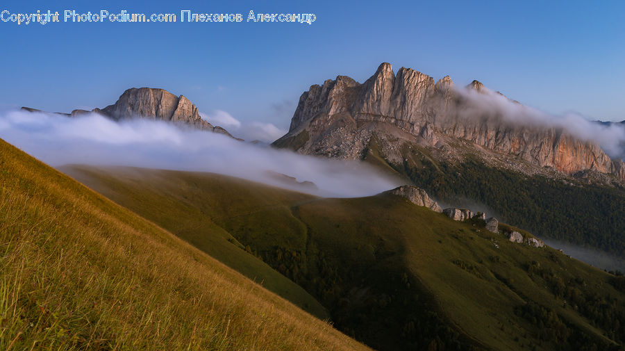 Alps, Crest, Mountain, Peak, Mountain Range, Outdoors, Field