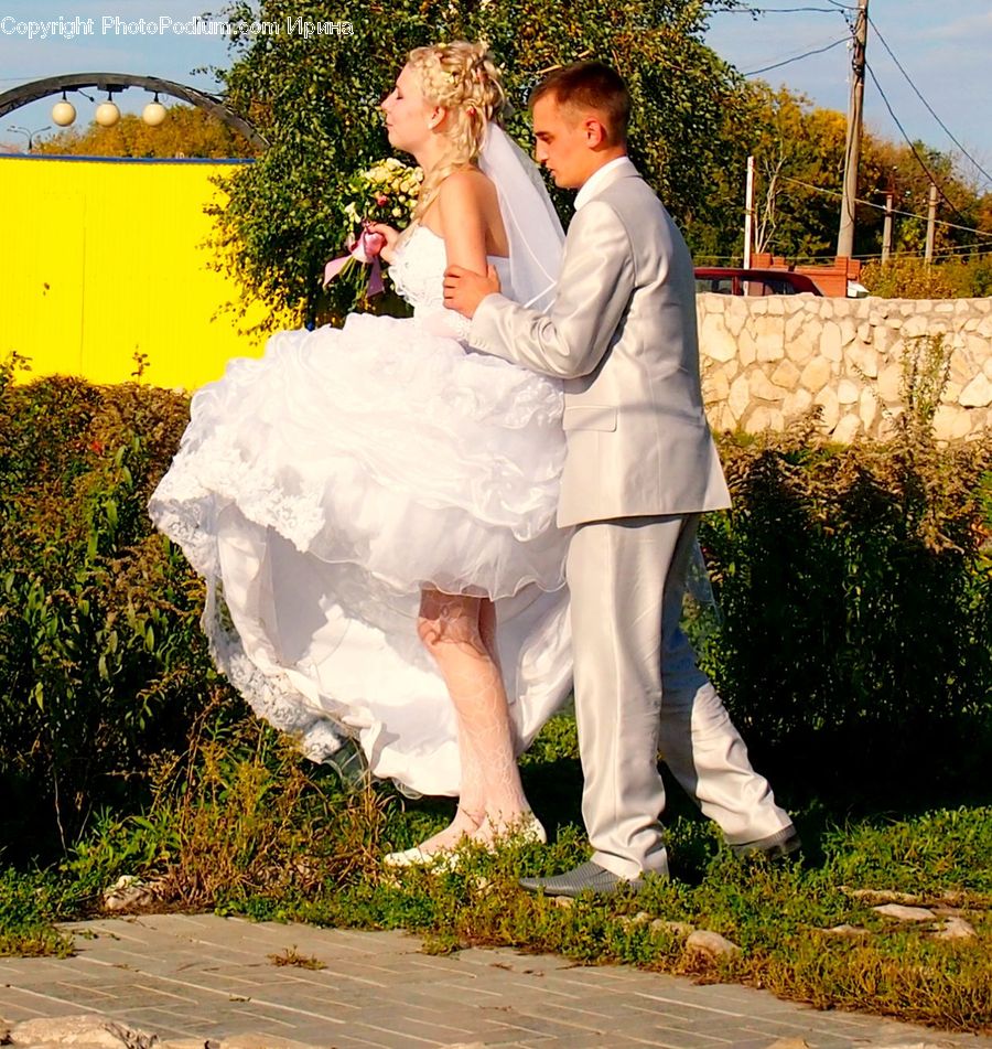 People, Person, Human, Plant, Potted Plant, Bride, Gown