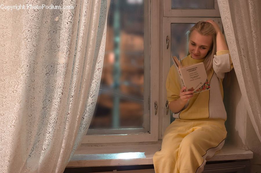 People, Person, Human, Reading, Chair, Furniture, Costume