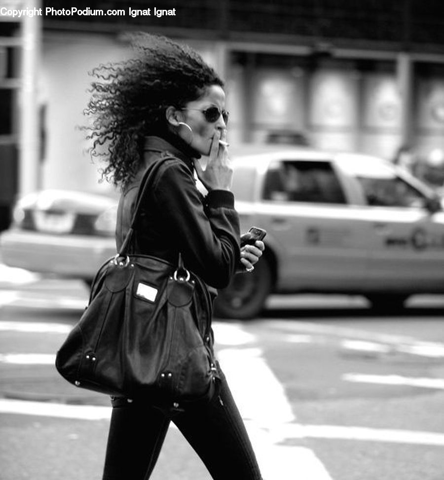 Human, People, Person, Automobile, Car, Vehicle, Bag