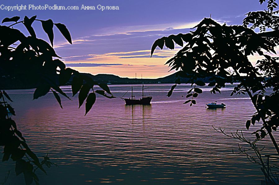 American Flag, Emblem, Flag, Outdoors, Ripple, Water, Silhouette