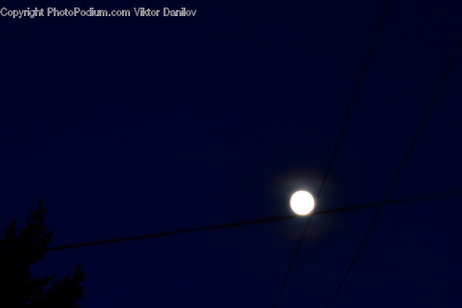Night, Outdoors, Starry Sky, Universe, Silhouette, Astronomy, Moon