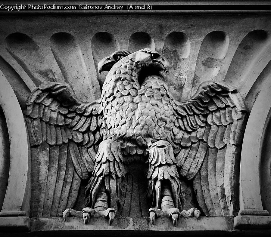 Art, Sculpture, Statue, Gargoyle, Rock, Angel, Archangel