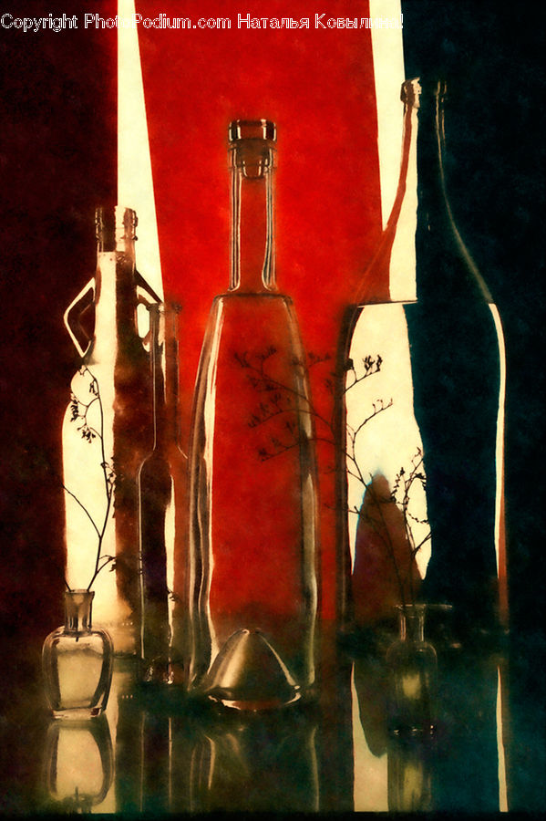 Bottle, Head, Portrait, Beverage, Drink