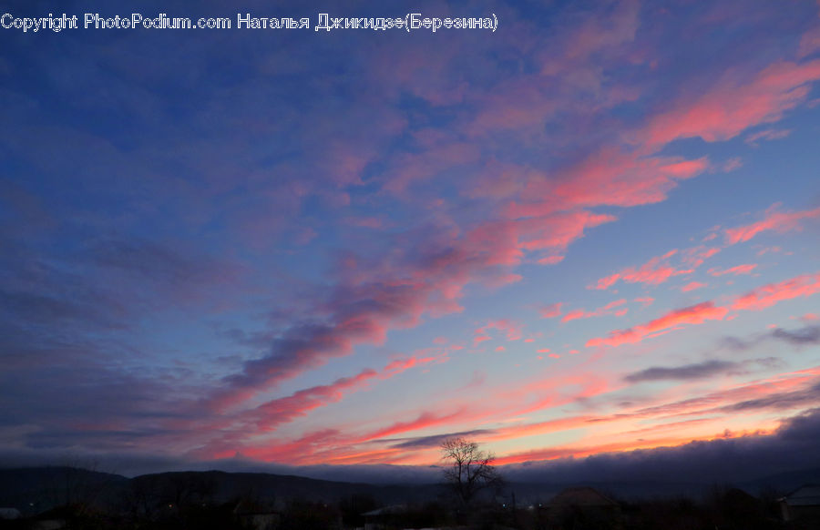 Dawn, Dusk, Red Sky, Sky, Sunrise, Sunset, Azure Sky