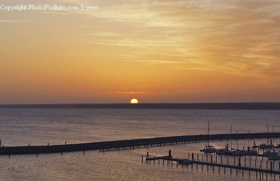 Coast, Outdoors, Sea, Water, Dock, Landing, Pier