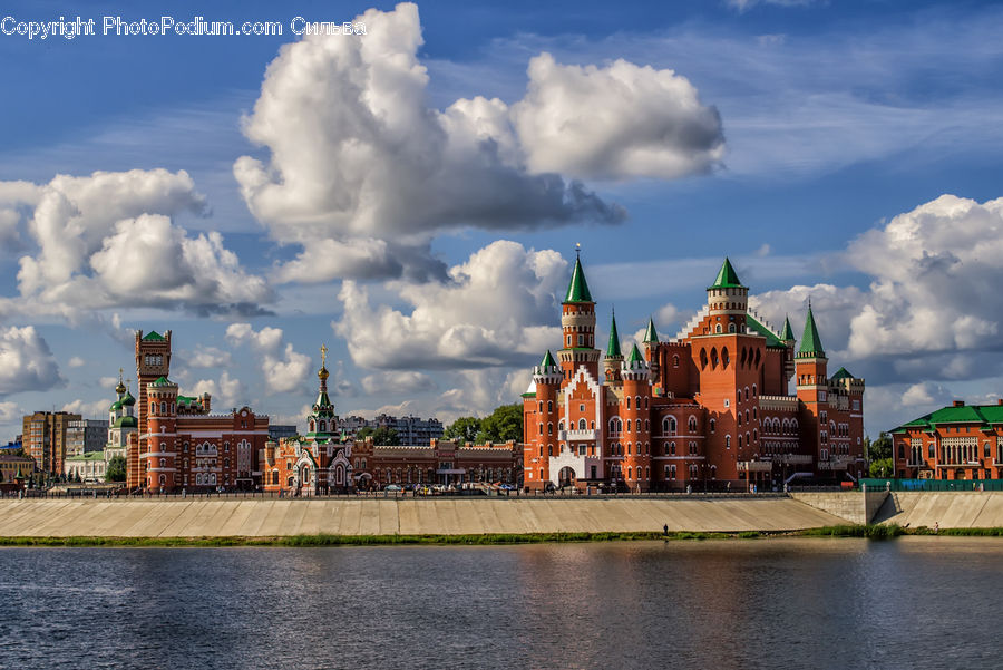 Architecture, Castle, Fort, Parliament, Cloud, Cumulus, Sky