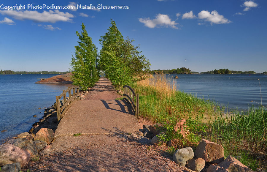 Coast, Outdoors, Sea, Water, Path, Trail, Beach