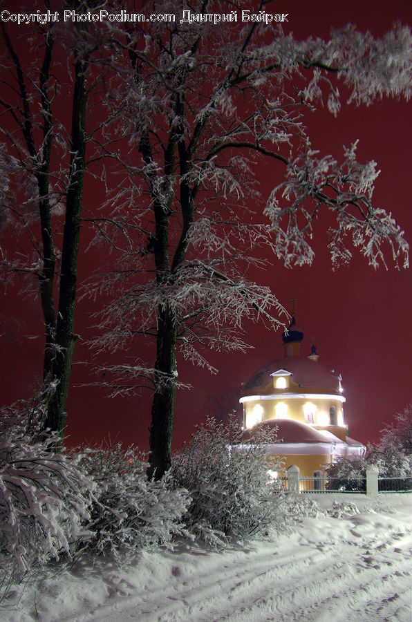 Landscape, Nature, Scenery, Lighting, Architecture, Church, Worship