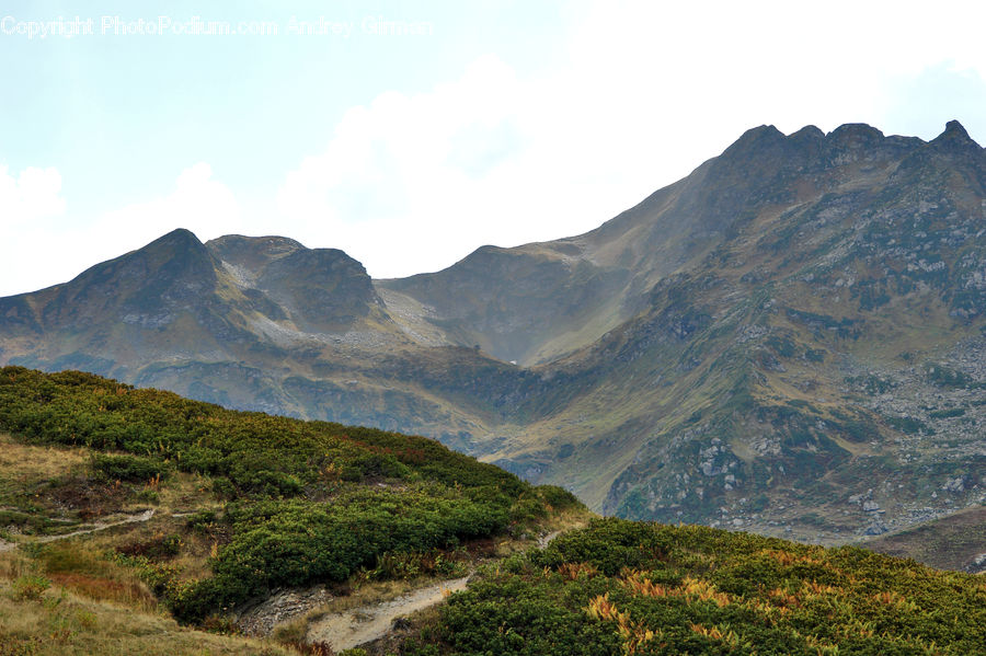 Crest, Mountain, Outdoors, Peak, Mountain Range, Landscape, Nature