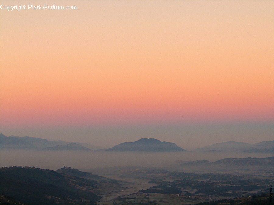 Dawn, Dusk, Sky, Sunrise, Sunset, Mountain, Mountain Range