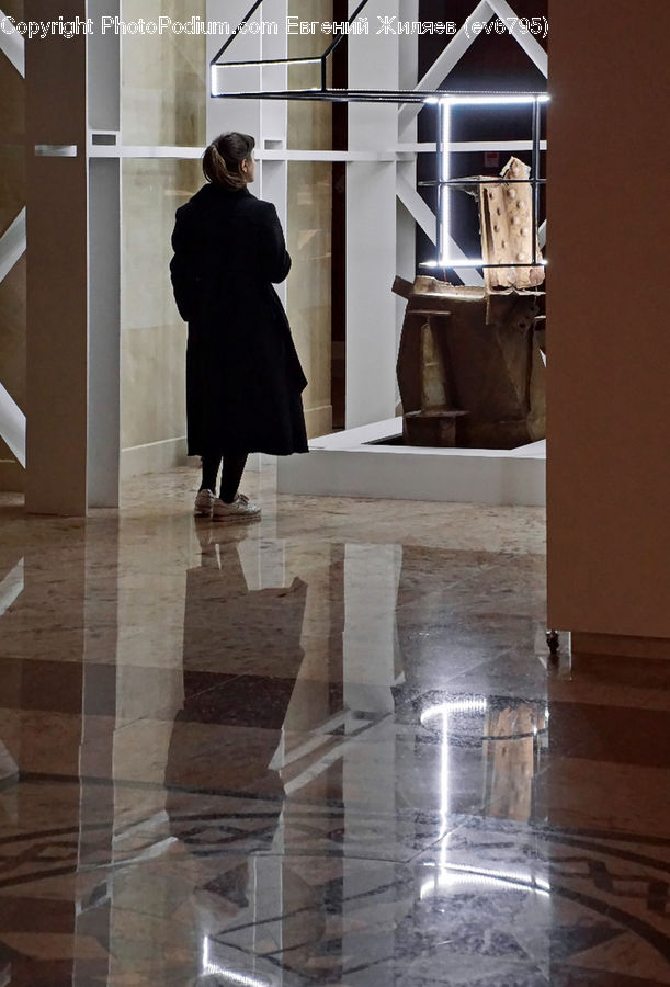 Human, People, Person, Brick, Coat, Crypt, Silhouette