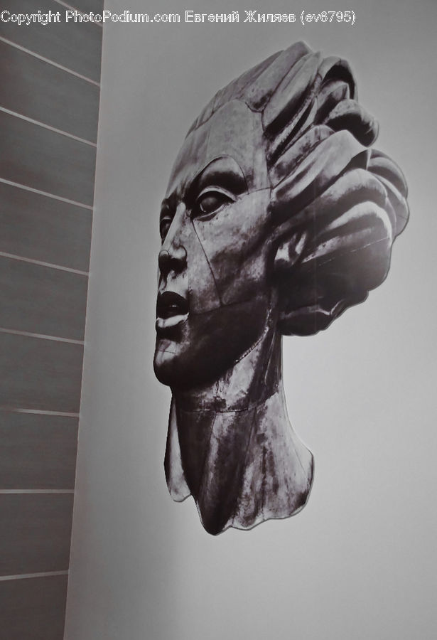 Head, Portrait, Art, Gargoyle, Statue