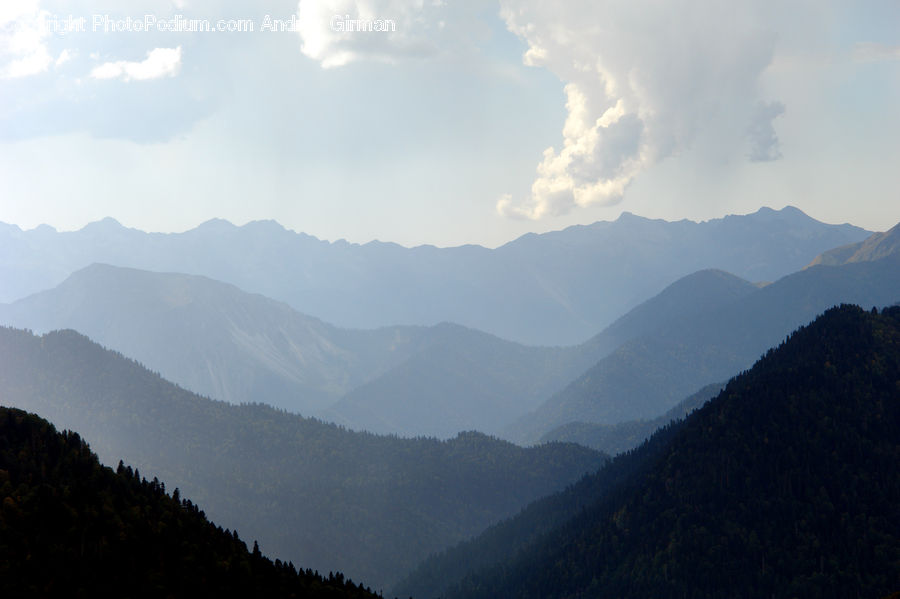 Mountain, Mountain Range, Outdoors, Crest, Peak, Cloud, Cumulus