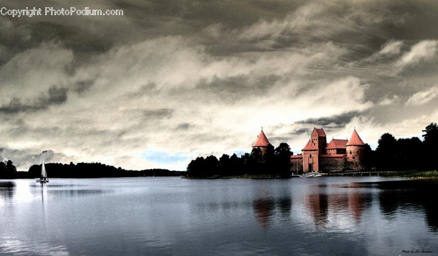 Architecture, Castle, Fort, Silhouette, Pagoda, Shrine, Temple