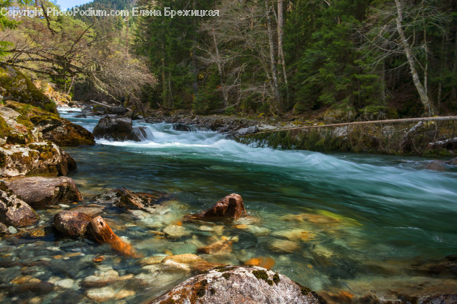 Creek, Outdoors, River, Water, Rock, Coast, Cove