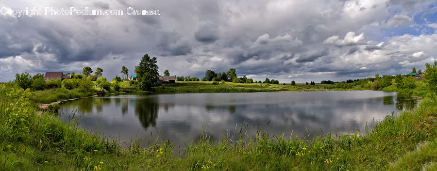 Outdoors, Pond, Water, Landscape, Nature, Scenery, Cloud
