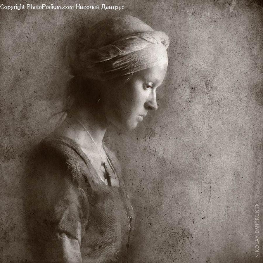 Person, Portrait, Selfie, Head, Female, Art, Sculpture