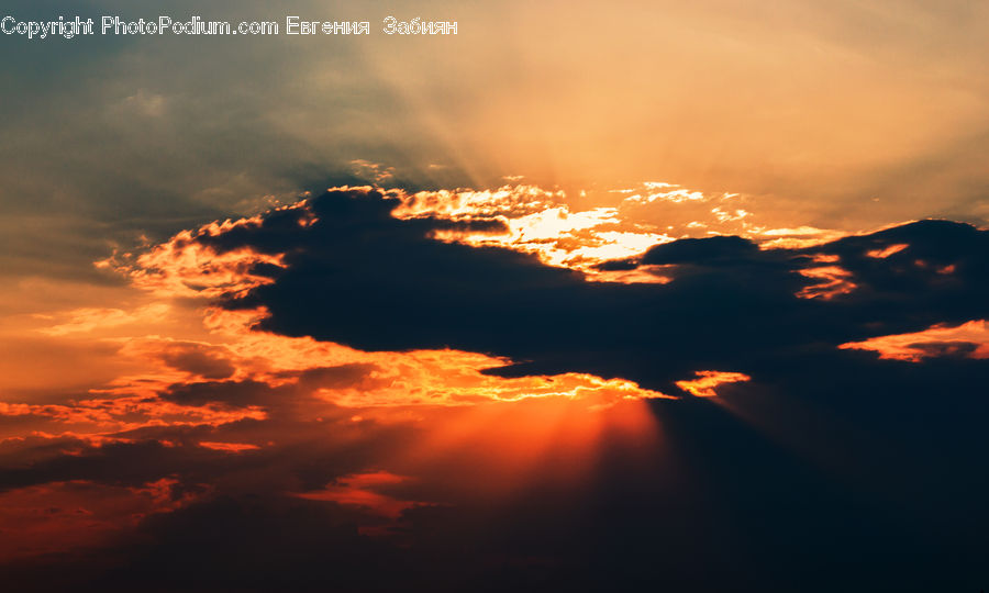 Azure Sky, Cloud, Outdoors, Sky, Dawn, Dusk, Red Sky
