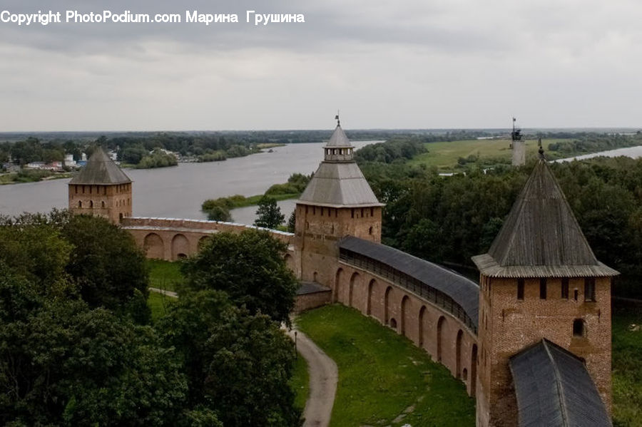 Architecture, Castle, Fort, Countryside, Outdoors, Church, Worship