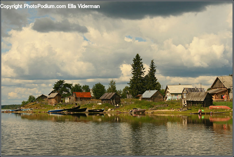 Outdoors, River, Water, Cloud, Cumulus, Sky, Architecture