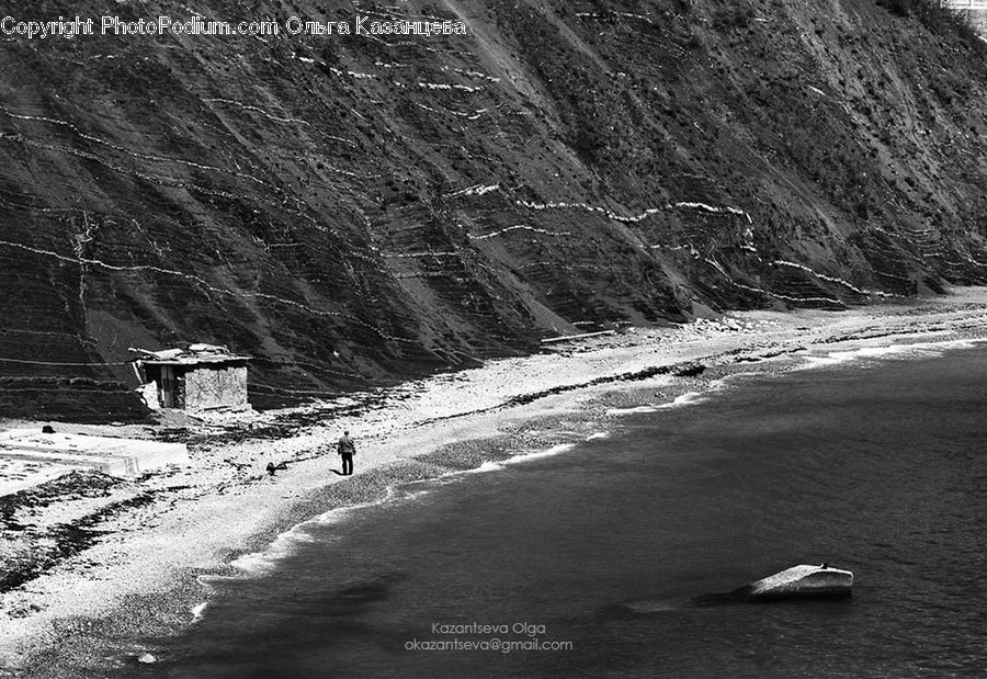 Coast, Outdoors, Sea, Water, Alps, Crest, Mountain