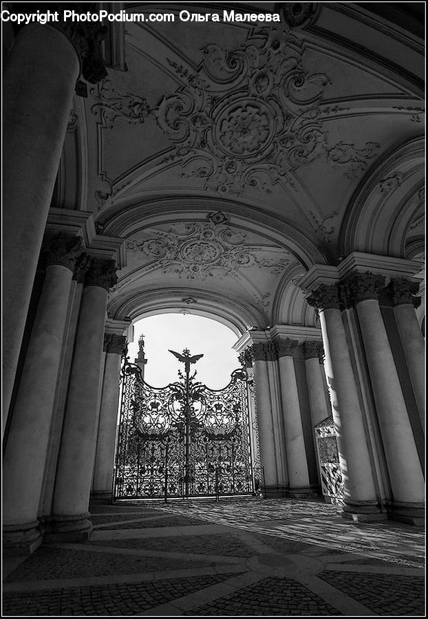 Column, Pillar, Arch, Architecture, Cathedral, Church, Worship