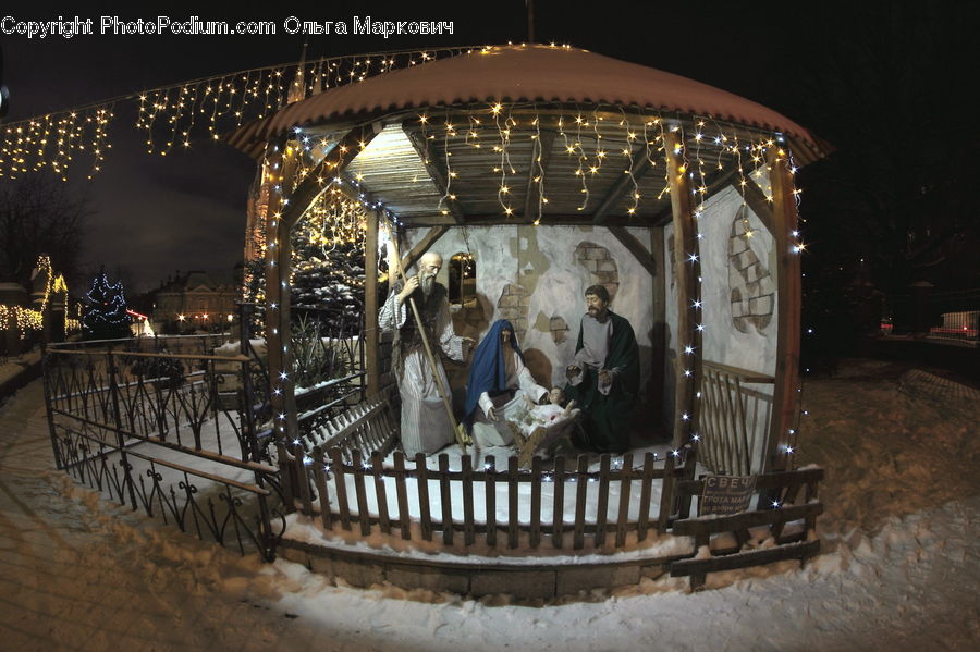 People, Person, Human, Gazebo, Lighting, Shop, Emblem