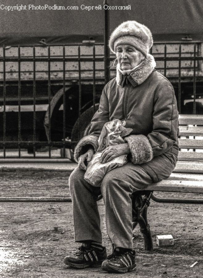 Human, People, Person, Bench, Portrait, Selfie