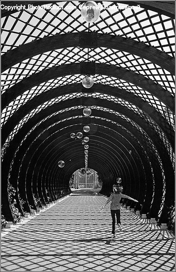 Tunnel, Hat, Pedestrian, Person, Child, Kid, People