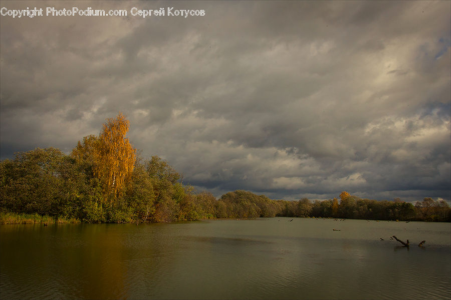 Cloud, Cumulus, Sky, Azure Sky, Outdoors, Flood, River