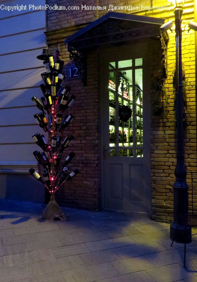 Patio, Pot, Pottery, Lighting, Brick, Building, Housing