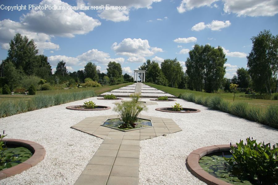 Outdoors, Pond, Water, Dirt Road, Gravel, Flagstone, Patio