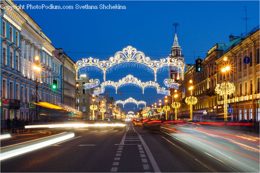 Freeway, Road, Street, Town, City, Downtown, Metropolis