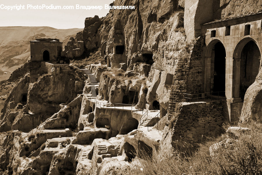 Ruins, Castle, Fort, Rock, Tomb, Art, Gargoyle