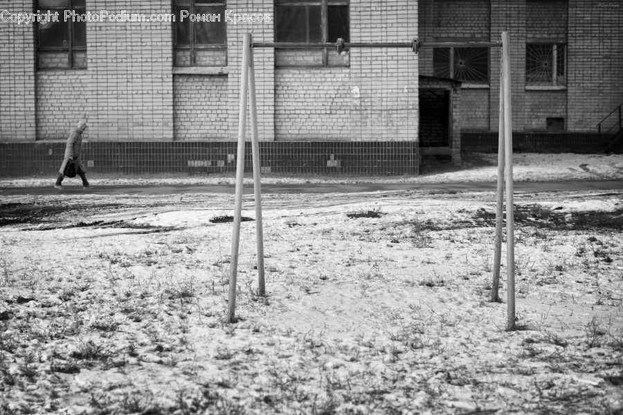 Playground, Swing, Yard, Plant, Tree, Downtown, Neighborhood