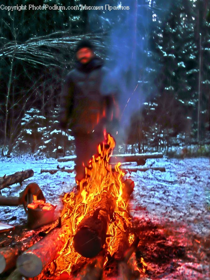 Fire, Flame, Bonfire, Campfire, Camping, Brochure, Flyer