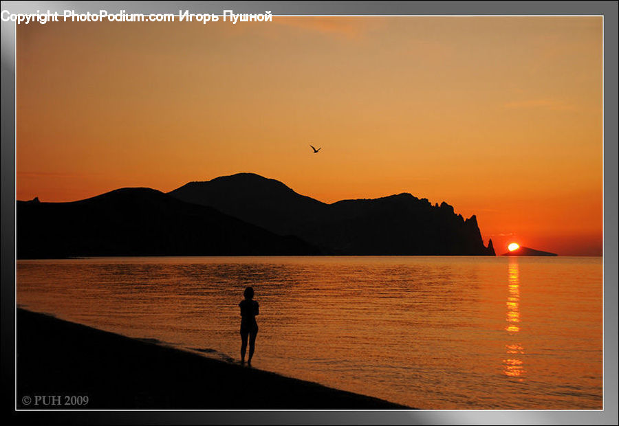 Dawn, Dusk, Sky, Sunrise, Sunset, Leisure Activities, Red Sky