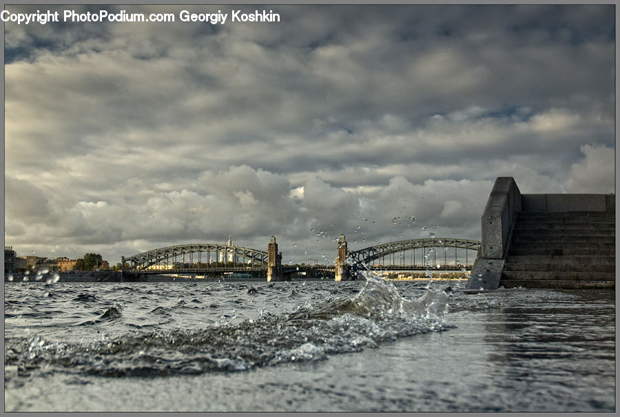 Coast, Outdoors, Sea, Water, Bridge, Flood