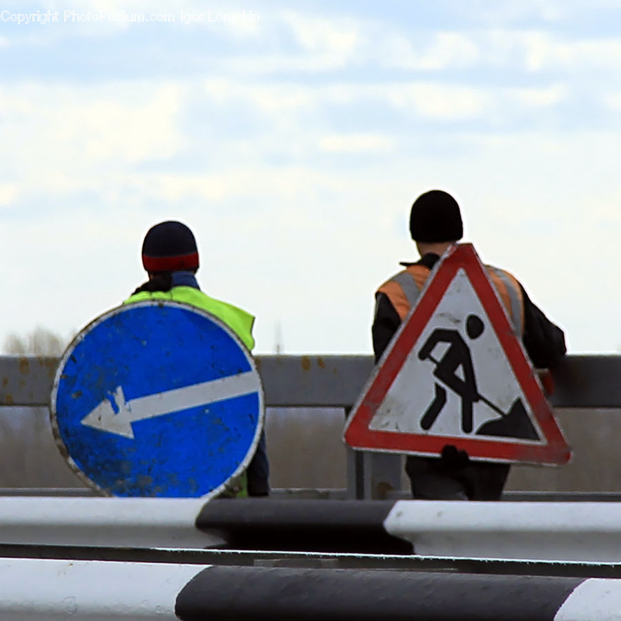 People, Person, Human, Road Sign, Sign, Street Sign, Boat