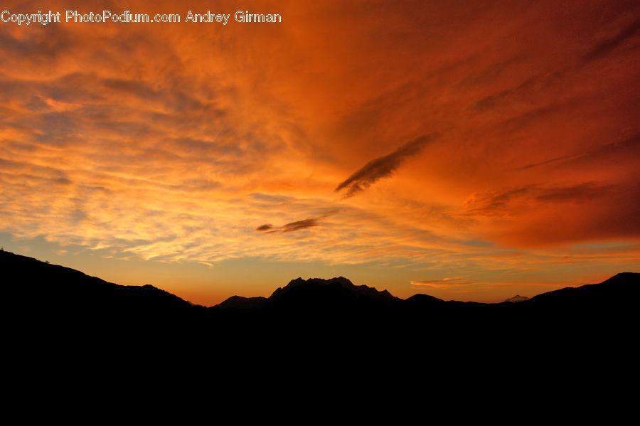 Dawn, Dusk, Red Sky, Sky, Sunrise, Sunset