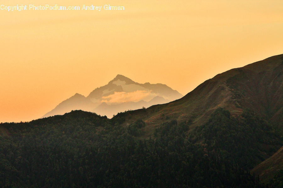 Dawn, Dusk, Sky, Sunrise, Sunset, Mountain, Mountain Range