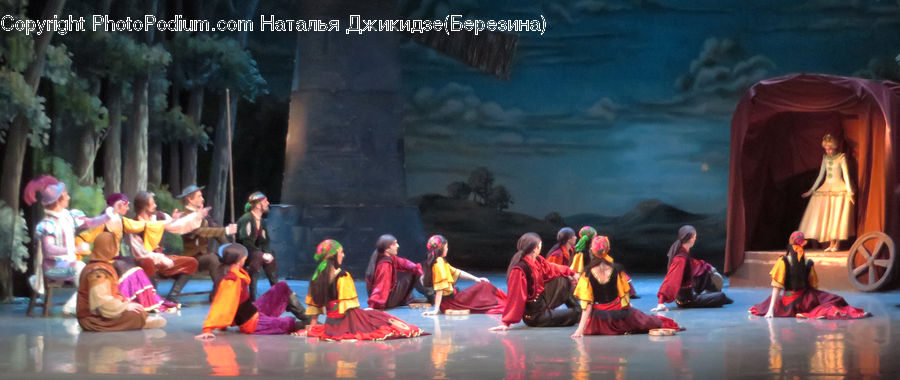 Musical, Play, Stage, Dance, Dance Pose, Outdoors, Forest