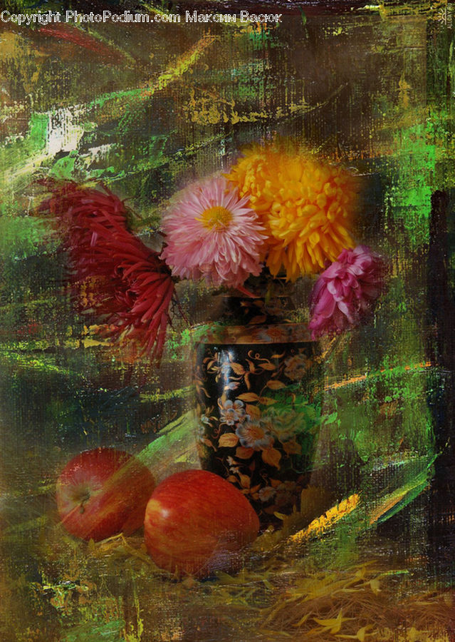 Collage, Poster, Art, Carpet, Tapestry, Blossom, Flora
